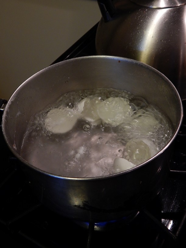 boiling eggs