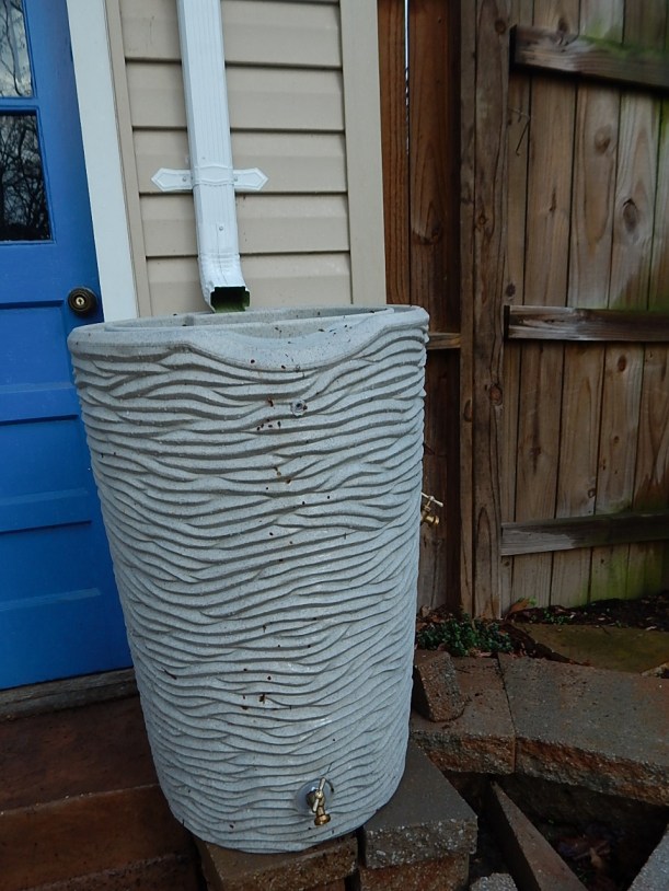 Rain barrel installed (960x1280)